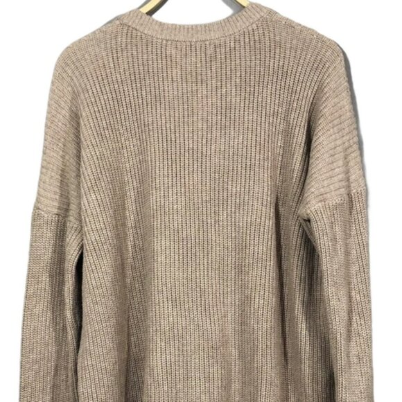 Lush Sweater Women Size S Strappy Laced Hi Low Loose Slouchy Comfy Relax Hipster - Picture 11 of 12